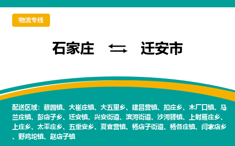 石家庄到迁安市物流公司专线快运-省市县+乡镇+闪+送