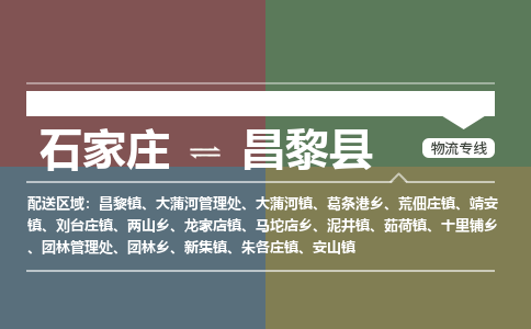 石家庄到昌黎县物流专线2023每天滚动发车