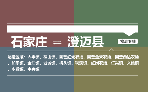 石家庄到澄迈县物流专线/一站直达澄迈县