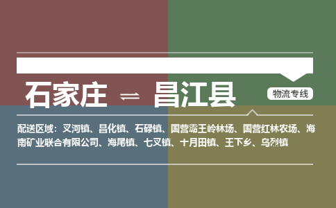 石家庄到昌江县物流公司企业提供一站式货运解决方案