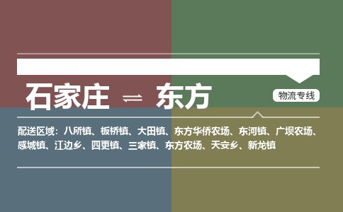 石家庄到东方物流公司企业提供一站式货运解决方案