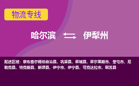 哈尔滨到伊犁州物流公司企业提供一站式货运解决方案