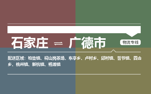 石家庄到广德市物流公司|石家庄到广德市整车/零担直达运输