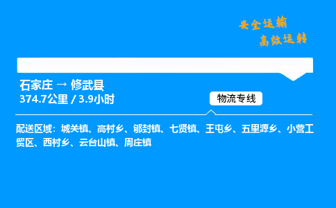 石家庄到修武县货运_石家庄到修武县物流公司_石家庄到修武县物流专线