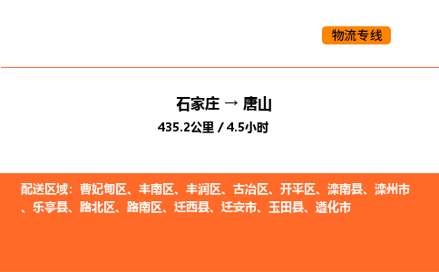 石家庄到唐山物流专线,石家庄到唐山物流公司（县/镇-直达派送）